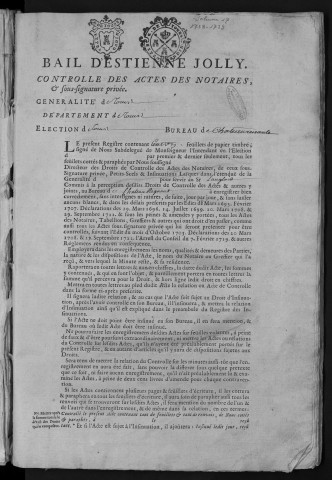 1738 (18 novembre)-1739 (10 novembre)
