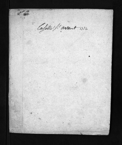 Collection du greffe. Baptêmes, mariages, sépultures, 1772