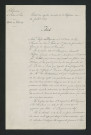 Arrêté préfectoral prescrivant l'abaissement des barrages du moulin (14 juillet 1817)