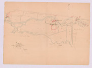 Extrait des plans cadastraux des communes d'Azay et Cheillé (1845)