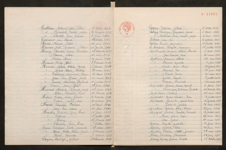 Naissances, mariages, décès