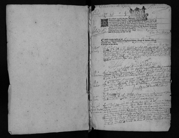 Collection communale. Baptêmes, mariages, sépultures, 1711-1720