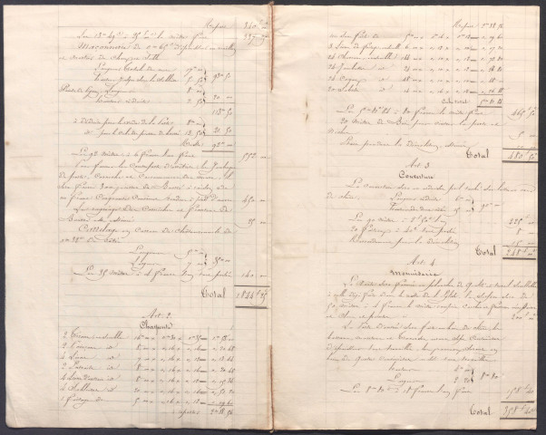 Église : courrier, devis et plan (1836).