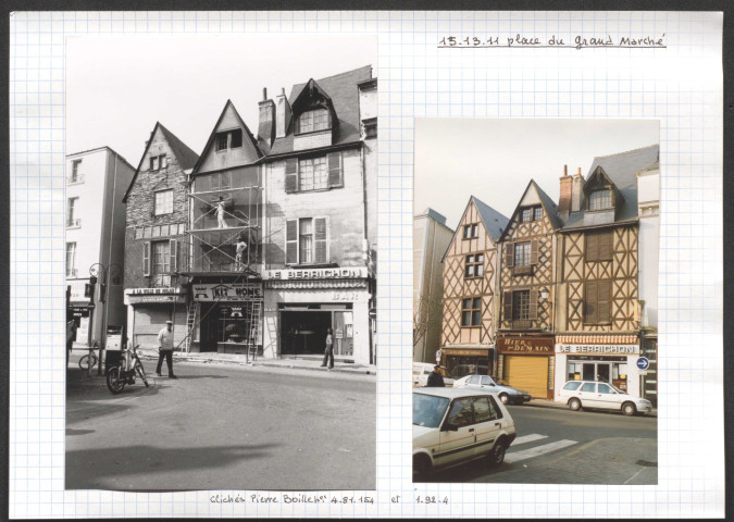 15, 13 et 11 place du Grand Marché.