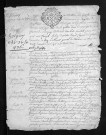 Collection du greffe. Baptêmes, mariages, sépultures, 1734-1735