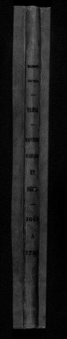 Collection communale. Table alphabétique des baptêmes, mariages, sépultures, 1665-1791