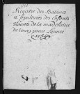 Baptêmes, sépultures, 1754