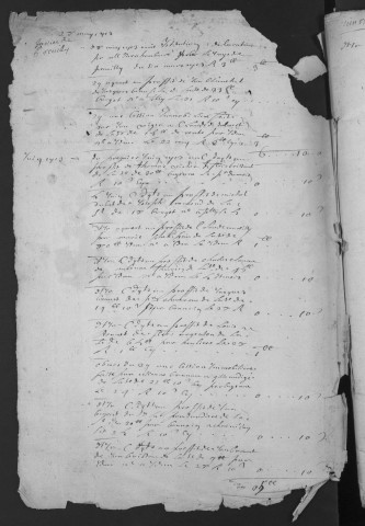 Centième denier et insinuations suivant le tarif (15 mai 1713-12 avril 1720)