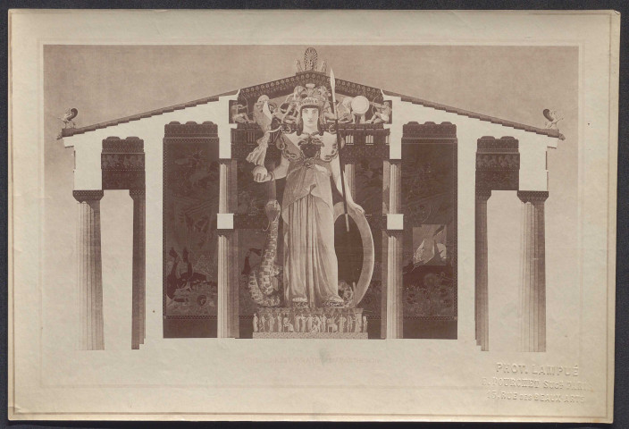 Terracine. Photographie d'un dessin de Benjamin Chaussemiche.