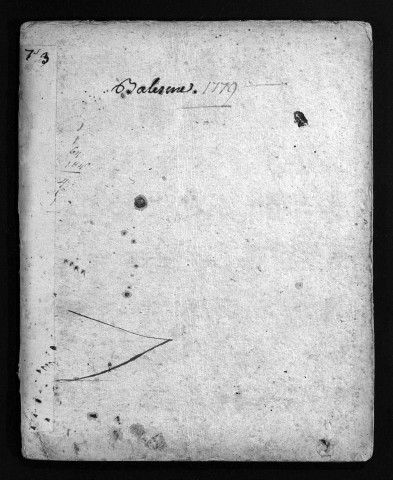 Collection du greffe. Baptêmes, mariages, sépultures, 1779