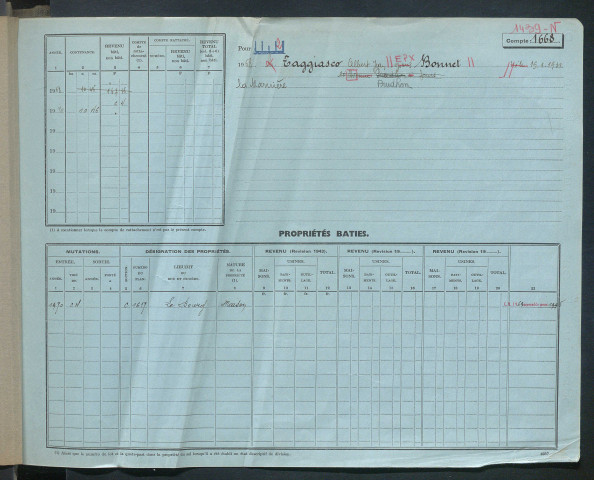Comptes actifs T - Z.