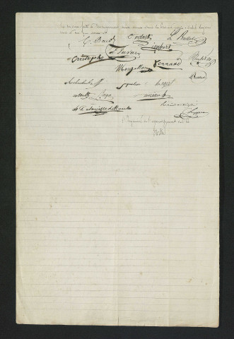 Procès-verbal de visite (23 août 1833)