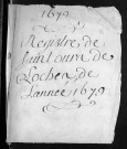 Collection du greffe. Baptêmes, mariages, sépultures, 1679