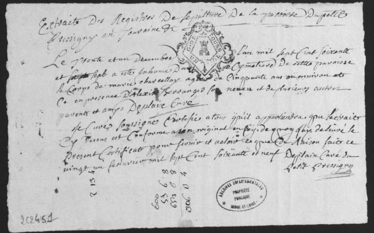 Centième denier et insinuations suivant le tarif (4 janvier 1767-18 octobre 1769)