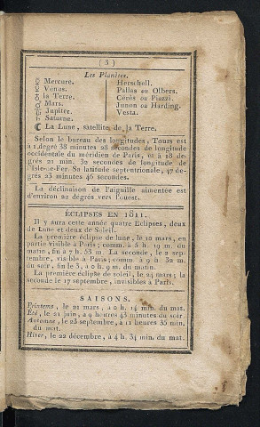 Annuaire du département de l'Indre-et-Loire - 1811.