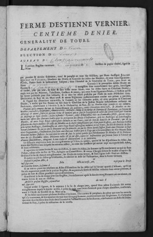 Centième denier et insinuations suivant le tarif (19 août 1740-28 février 1742)