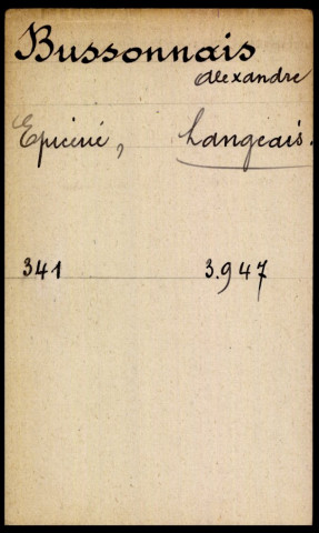 Bussiere - Carissant