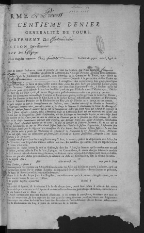 1764 (28 janvier)-1766 (22 décembre)