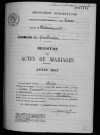 Mariages, 1933-1936