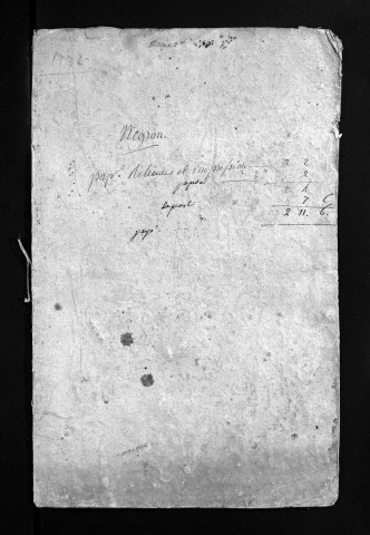 Collection du greffe. Baptêmes, mariages, sépultures, 1792