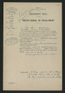 Procès-verbal de récolement (13 mars 1911)