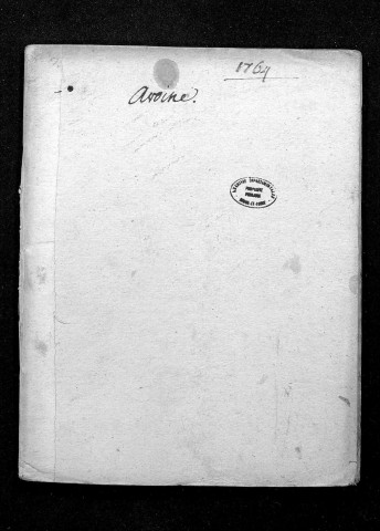 Collection du greffe. Baptêmes, mariages, sépultures, 1764