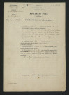 Procès-verbal de récolement (2 avril 1860)