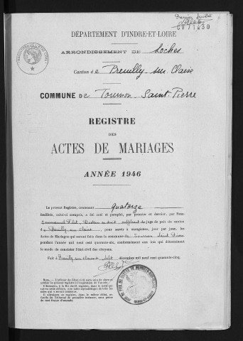 Mariages, 1946