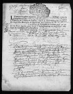 Collection du greffe. Baptêmes, mariages, sépultures, 1705