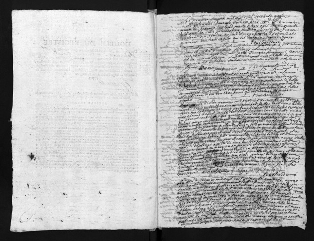 Collection du greffe. Baptêmes, mariages, sépultures, 1774