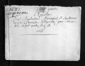 Collection du greffe. Baptêmes, mariages, sépultures, 1681