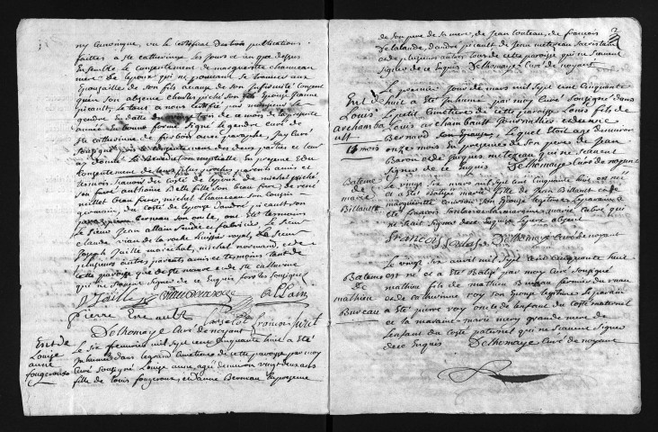 Collection du greffe. Baptêmes, mariages, sépultures, 1758