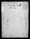 Baptêmes, mariages, sépultures, 1738-1740