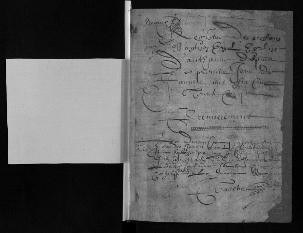 Collection communale. Baptêmes, 1635-1668