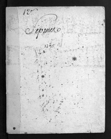 Baptêmes, mariages, sépultures, 1790