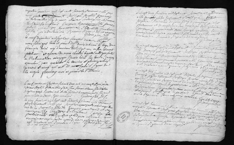 Collection du greffe. Baptêmes, mariages, sépultures, 4 janvier 1762-2 janvier 1763