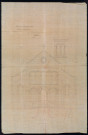 Projet de construction d'une nouvelle église au Pont-de-Bresme : 5 plans (1860). Projet de clocher avec flèche en bois : 2 plans (1870). Projet de clocher avec flèche en pierre : 3 plans (1874).