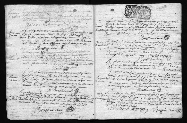 Collection communale. Baptêmes, mariages, sépultures, 1703-1713
