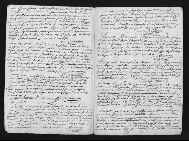 Collection du greffe. Baptêmes, mariages, sépultures, 1763