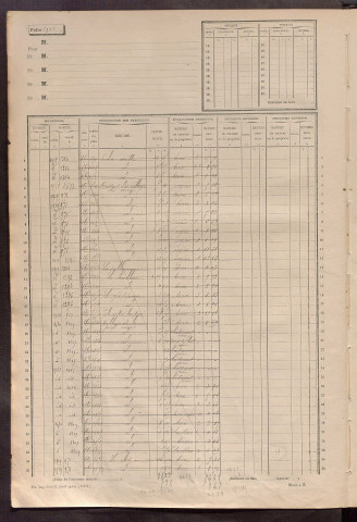 Matrice des propriétés non bâties, fol. 1201 à 1800.
