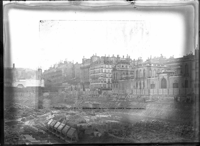Vue du chantier de la gare d'Orsay.