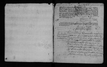Collection communale. Baptêmes, mariages, sépultures, 1707