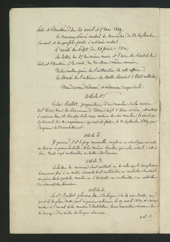 Ordonnance royale valant règlement d'eau (23 juin 1830)