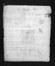 Collection du greffe. Baptêmes, mariages, sépultures, 1748-9 janvier 1749