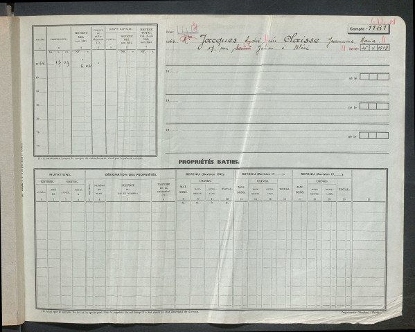 Comptes actifs J - Pa.