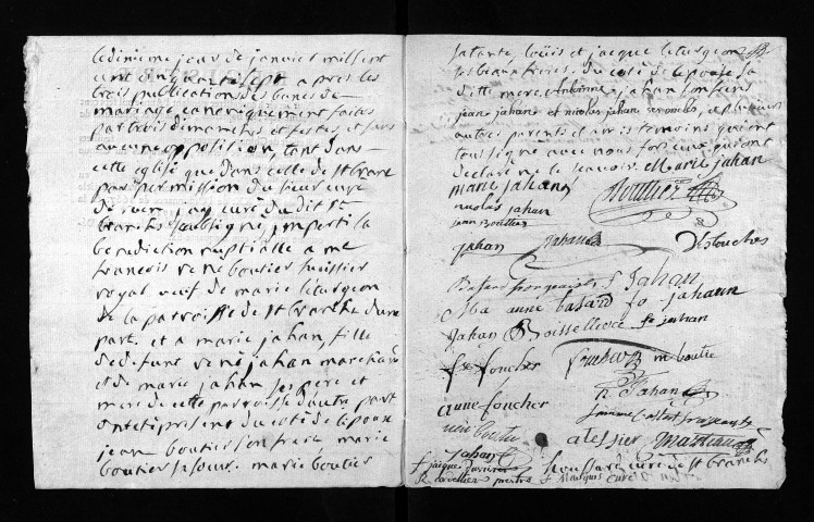 Collection du greffe. Baptêmes, mariages, sépultures, 1757