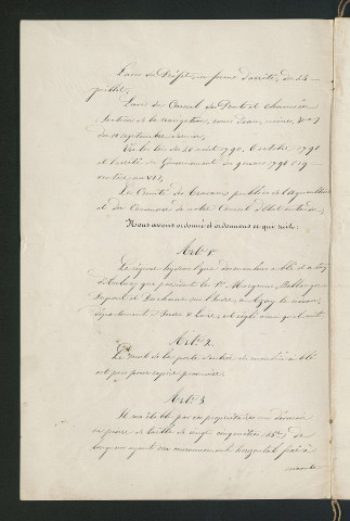 Ordonnance royale valant règlement d'eau (2 janvier 1845)