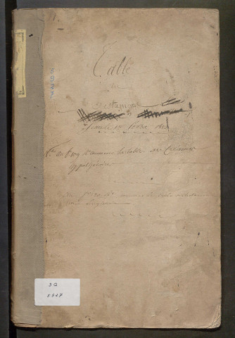 Table des testaments enregistrés – N° d'origine : 2