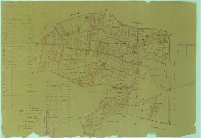 Section B, feuille 1