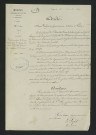Arrêté préfectoral rejetant la réclamation des sieurs Arrault et consorts (16 décembre 1858)